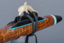 Koa Native American Flute, Minor, Mid G-4, #J38H (4)